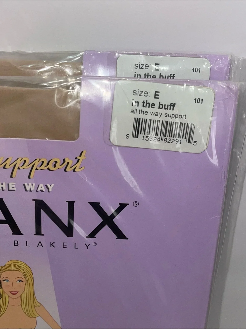 NEW SPANX ALL THE WAY BUFF COLOR STOCKINGS TIGHTS 2 PAIR-SIZE E